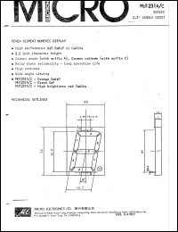 Click here to download MU1231A Datasheet