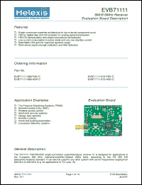 Click here to download EVB71111-868-FSK-A Datasheet