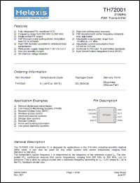 Click here to download TH72001KDC Datasheet