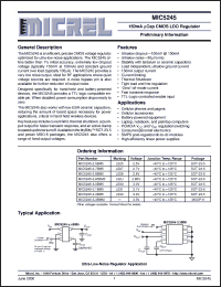 Click here to download MIC5245-3.3BMM Datasheet