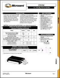 Click here to download UPS3540 Datasheet