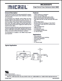 Click here to download MIC2025-1YMM Datasheet