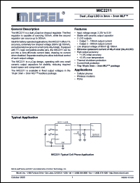 Click here to download MIC2211-FQYML Datasheet