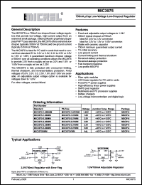 Click here to download MIC3975-3.3YMM Datasheet