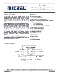 Click here to download MIC5249-2.8YMM Datasheet