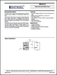 Click here to download MIC6315-30D2UY Datasheet