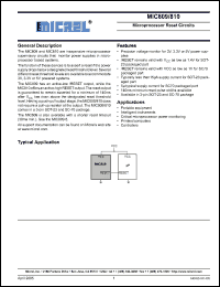 Click here to download MIC809MYC3 Datasheet