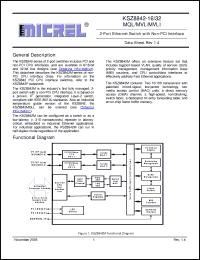 Click here to download KSZ8842-16 Datasheet