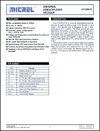 Click here to download SY100S370FCTR Datasheet