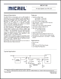 Click here to download MIC47100YML Datasheet