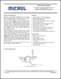 Click here to download MIC4422ABN Datasheet