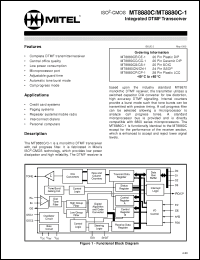 Click here to download MT8880CS Datasheet