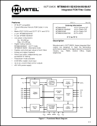 Click here to download MT8964AE Datasheet
