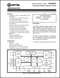 Click here to download MT8930CE Datasheet