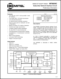 Click here to download MT8930 Datasheet