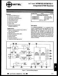 Click here to download MT8870DC1 Datasheet