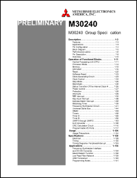 Click here to download M30240M2-XXXFP Datasheet