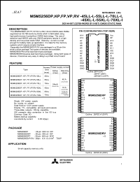 Click here to download M5M5256DFP-70LL-I Datasheet