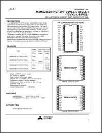 Click here to download M5M5256DVP-85VXL-I Datasheet