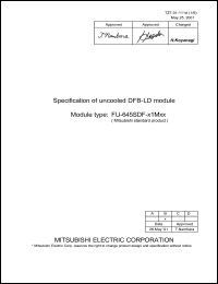 Click here to download FU-645PDF-W1M1B Datasheet