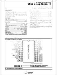 Click here to download M38509M6H-XXXSP Datasheet