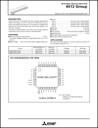 Click here to download M34512M2-XXXFP Datasheet