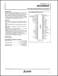 Click here to download M52300BSP Datasheet