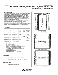 Click here to download M5M5256DP-55XL-W Datasheet