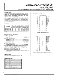 Click here to download M5M44800CJ-6S Datasheet