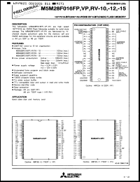 Click here to download M5M28F016RV12 Datasheet