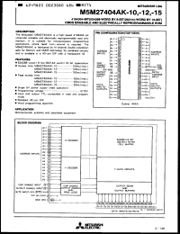 Click here to download M5M27404ARV15 Datasheet