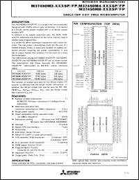 Click here to download M37450E8XXXFP Datasheet