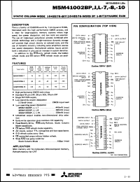 Click here to download M5M41002BL10 Datasheet