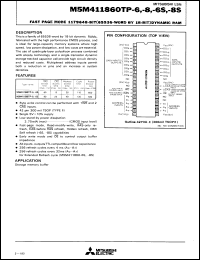 Click here to download M5M411860RT6 Datasheet