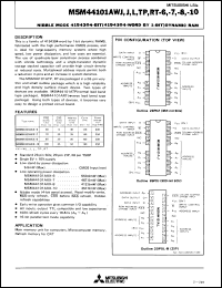 Click here to download M5M44101ART6 Datasheet