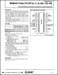 Click here to download M5M44170AL10S Datasheet