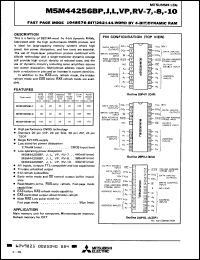 Click here to download M5M44256BVP10L Datasheet