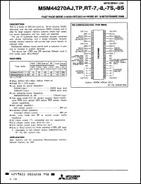 Click here to download M5M44270ART8 Datasheet