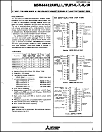 Click here to download M5M44412ART6 Datasheet