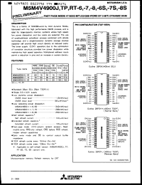 Click here to download M5M4V4900J8S Datasheet