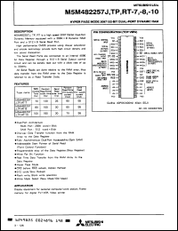 Click here to download M5M482257J10 Datasheet