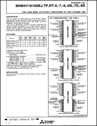 Click here to download M5M4V181600ART7 Datasheet