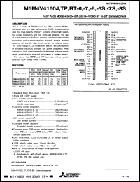 Click here to download M5M4V4160TP7S Datasheet