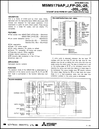 Click here to download M5M5179AJ25 Datasheet