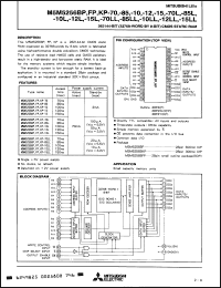 Click here to download M5M5256BFP10LL-W Datasheet