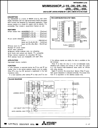 Click here to download M5M5258DP25V Datasheet