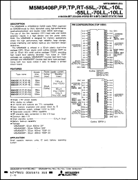 Click here to download M5M5408TP12LL Datasheet