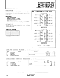 Click here to download M751273FP Datasheet