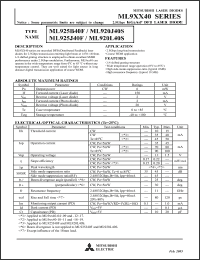 Click here to download ML920J40S Datasheet