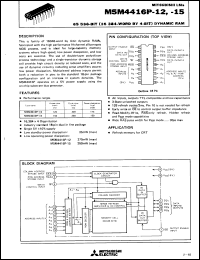 Click here to download M5M4416P Datasheet